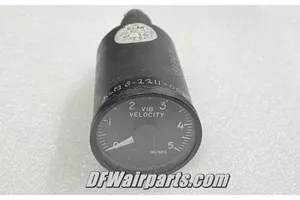152LUA36, Vintage KLM Boeing 747 Vibration Velocity Monitor Indicator
